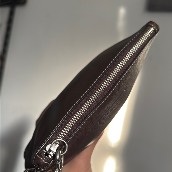Coach Brown Leather Wristlet - Picture 6 of 10